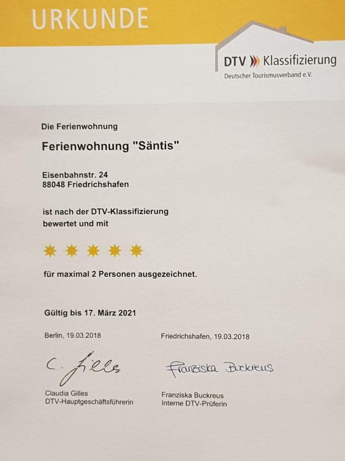 Ferienwohnung Saentis Friedrichshafen Ngoại thất bức ảnh